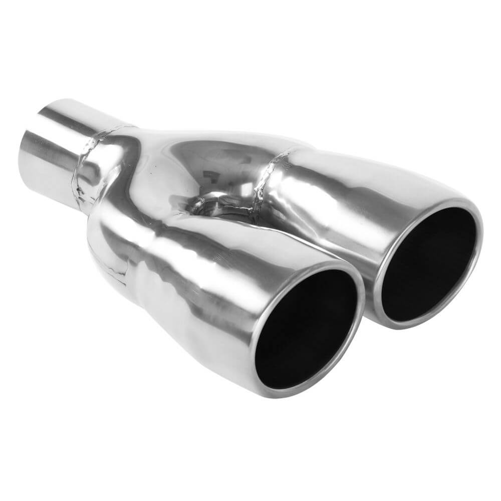 MagnaFlow 35169 Oval Angle Cut Double Wall Exhaust Tip (2.25" ID/3"x3.75" OD)