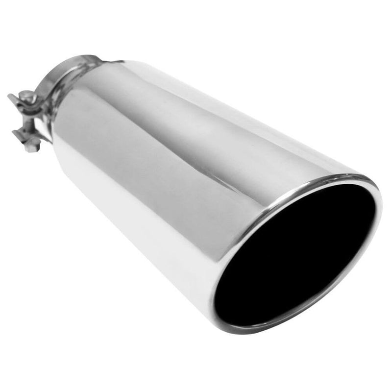 MagnaFlow 35213 Round Angle Cut Single Wall Clamp-On Exhaust Tip (3.5" ID/5" OD)