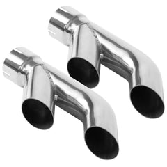 MagnaFlow 35218 Straight Cut Twin Turndown Exhaust Tip (2.25" ID/ 2.25" OD)