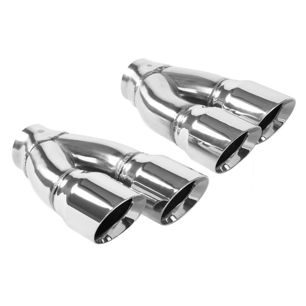 MagnaFlow 35229 Round 25 Deg. Dual Exhaust Tip (2.25" ID/3" OD)