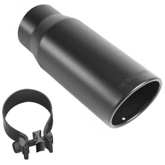 MagnaFlow 35237 Black Series Round 15 Deg. Rolled Edge Stainless Steel Exhaust Tip (3.5" ID/5" OD)
