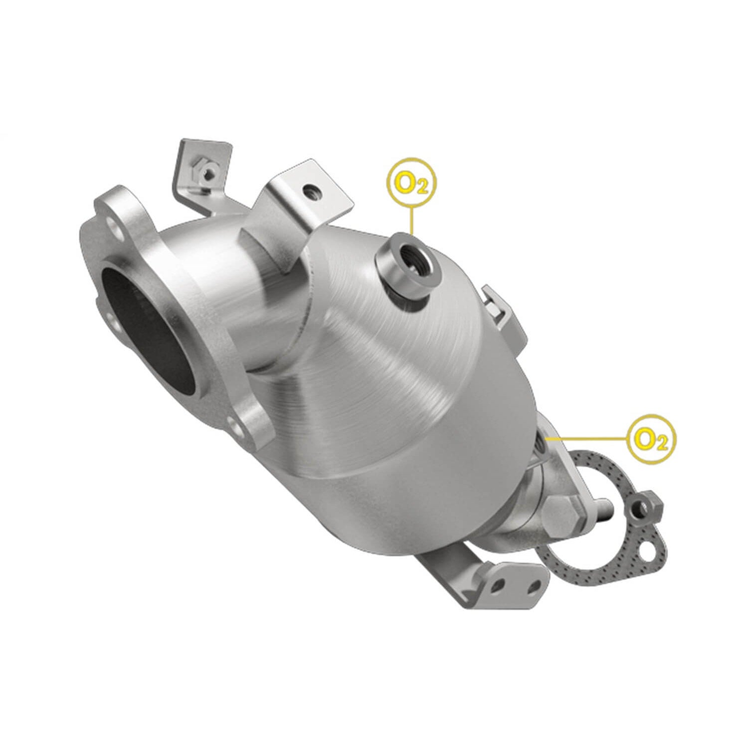 MagnaFlow 49251 OEM Grade Series Direct Fit Stainless Catalytic Converter (2.5" ID/2.5" OD)
