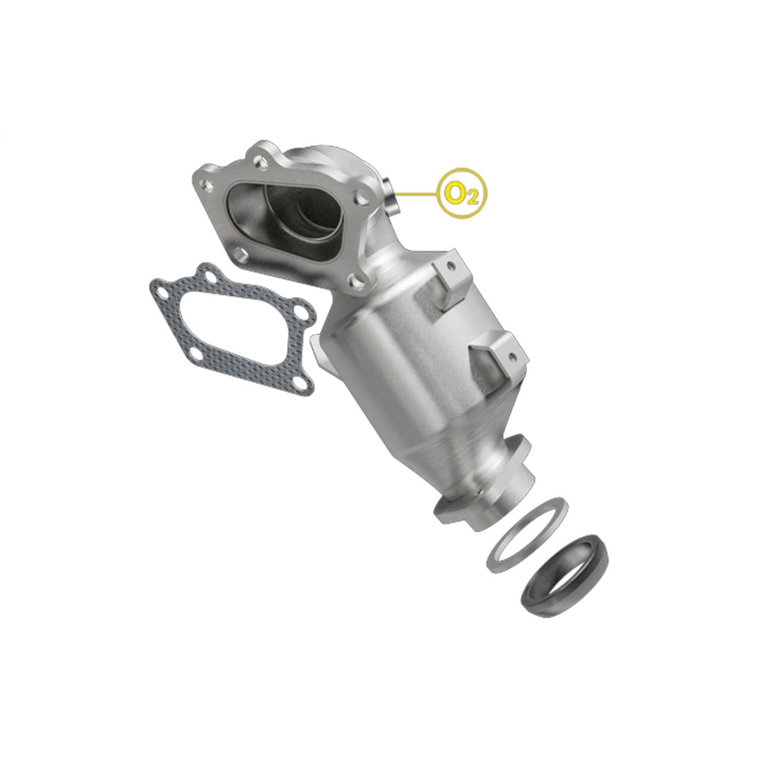 MagnaFlow 52312 OEM Grade Series Direct Fit Stainless Catalytic Converter (2.5" ID/2.5" OD)