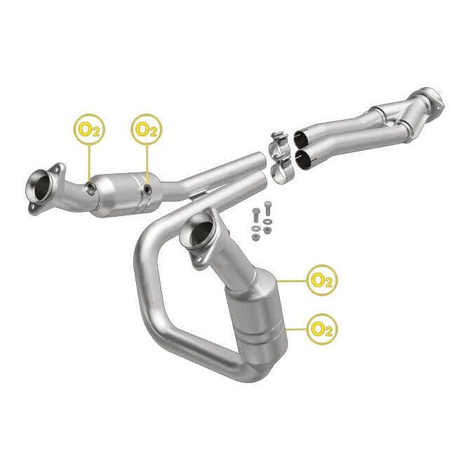 MagnaFlow 52436 OEM Grade Series Direct Fit Stainless Catalytic Converter (2.5" ID/2.25" OD)