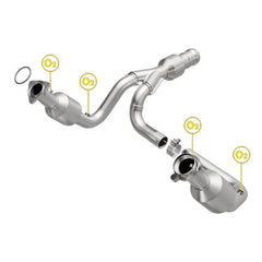 MagnaFlow 52617 OEM Grade Series Direct Fit Stainless Catalytic Converter (2.5" ID/2.5" OD)