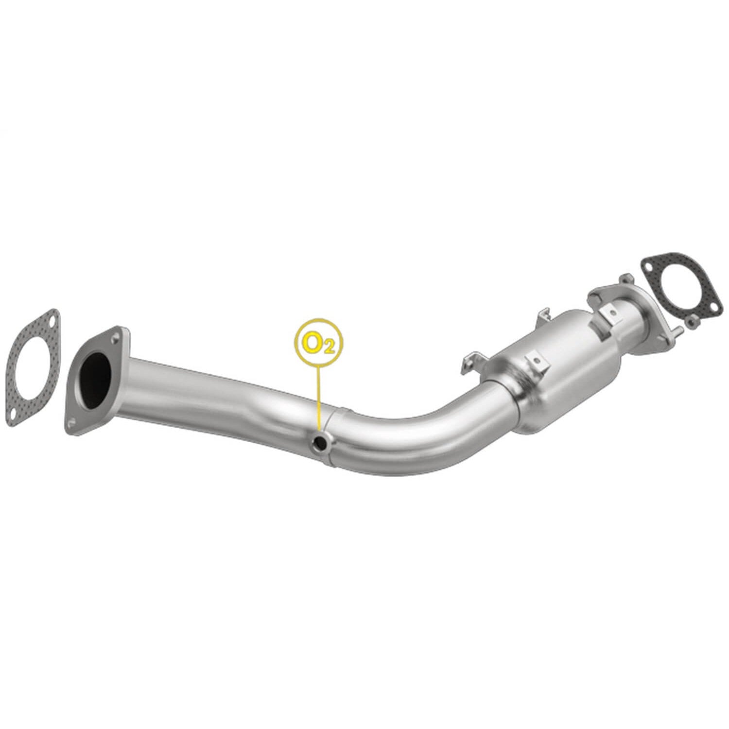 MagnaFlow 52708 OEM Grade Series Direct Fit Stainless Catalytic Converter (2.5" ID/2.5" OD)