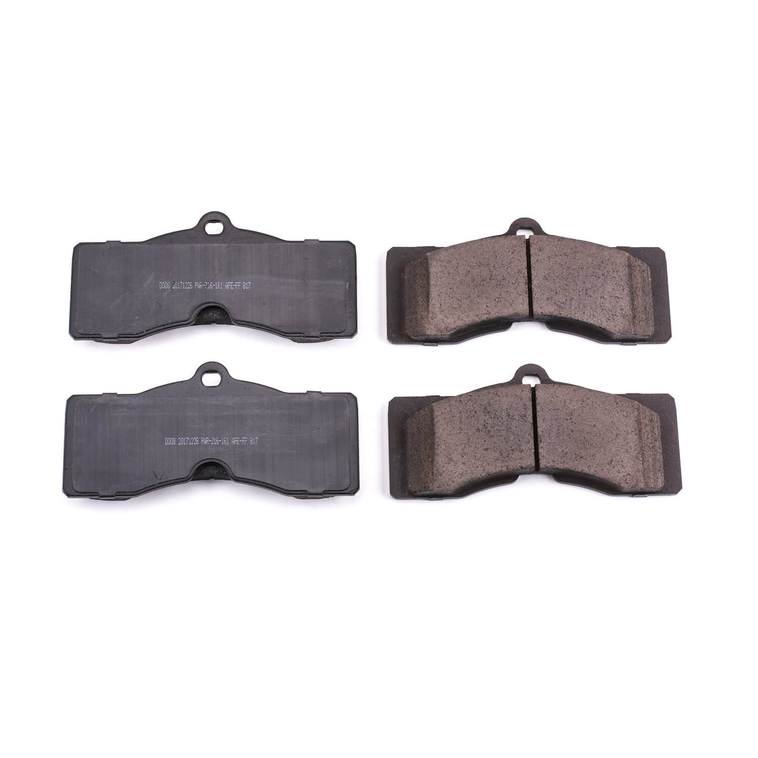 Power Stop 16-008 Z16 Evolution Ceramic Clean Ride Scorched Brake Pads (Front) for 1969 Chevrolet Camaro Z28 Rear Disc product image