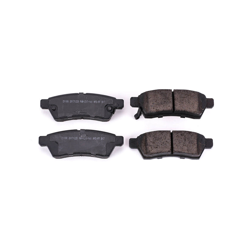 Power Stop 16-1100 Z16 Evolution Ceramic Clean Ride Scorched Brake Pads (Rear) for 2005-2008 Nissan Frontier LE, Nismo Off-Road, SE, Xe product image