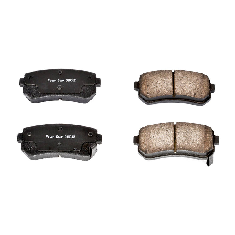 Power Stop 16-1157 Z16 Evolution Ceramic Clean Ride Scorched Brake Pads (Rear) for 2006 Hyundai Accent GLS Rear Disc product image