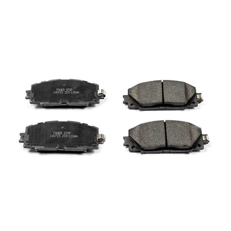 Power Stop 16-1184A Z16 Evolution Ceramic Clean Ride Scorched Brake Pads (Front) for 2011-2013 Lexus CT200H Base product image