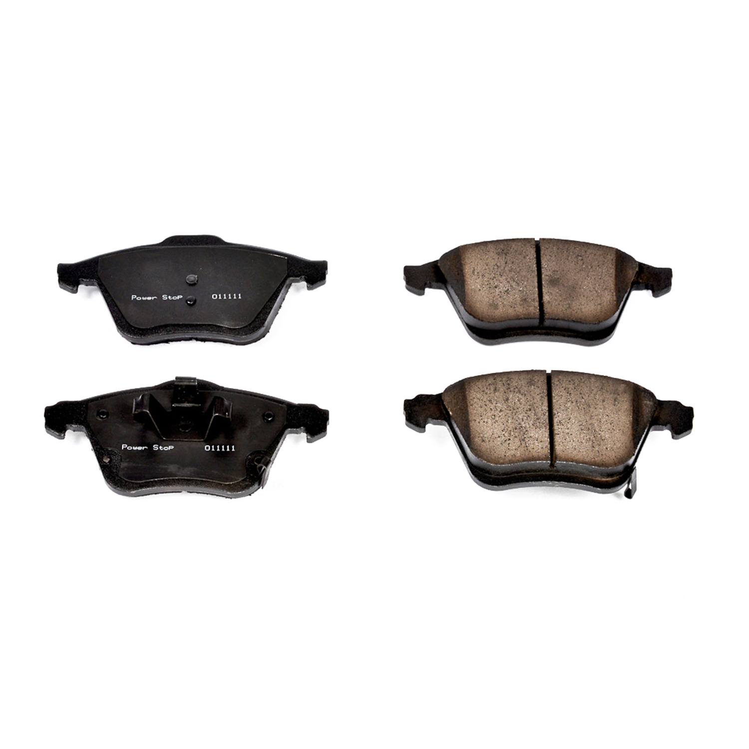 Power Stop 16-1186 Z16 Evolution Ceramic Clean Ride Scorched Brake Pads (Front) for 2006-2007 Mazda 6 Mazdaspeed product image