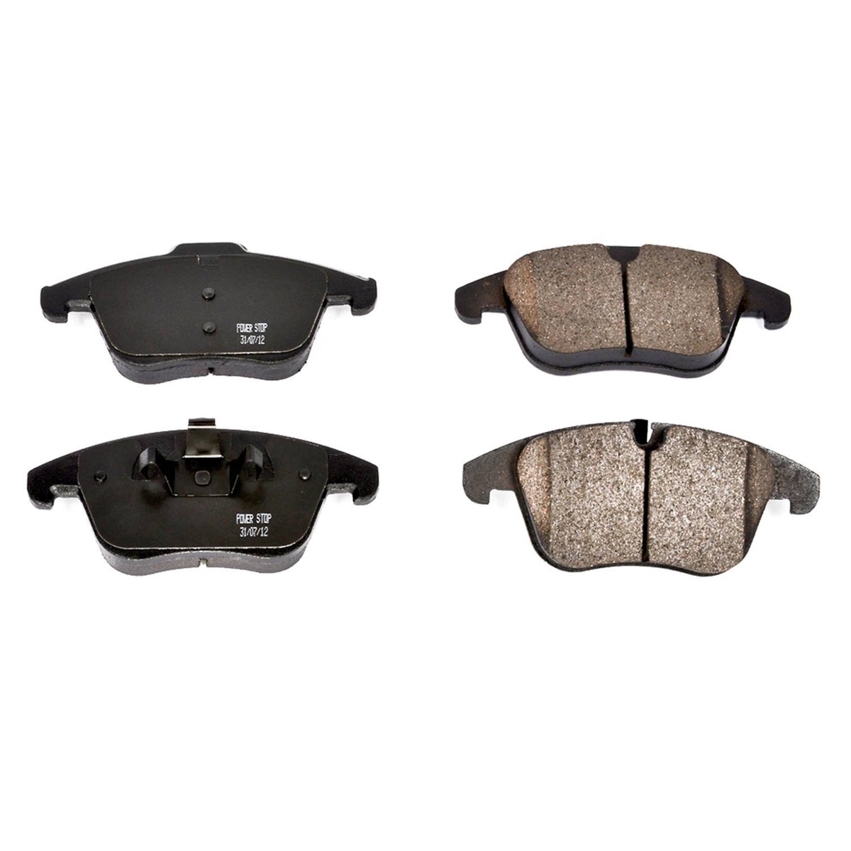 Power Stop 16-1241 Z16 Evolution Ceramic Clean Ride Scorched Brake Pads (Front) for 2006 Jaguar S-Type Base, Vdp Edition product image