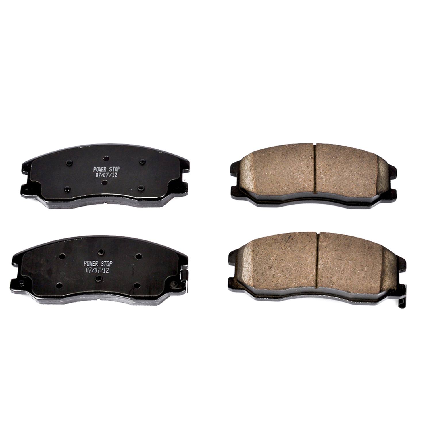Power Stop 16-1264 Z16 Evolution Ceramic Clean Ride Scorched Brake Pads (Front) for 2012-2015 Chevrolet Captiva Sport LS, LT, Ltz product image