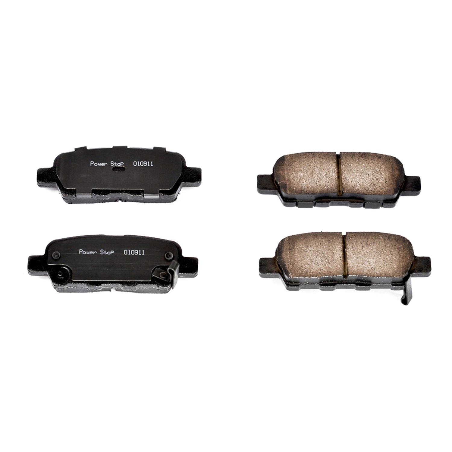 Power Stop 16-1288 Z16 Evolution Ceramic Clean Ride Scorched Brake Pads (Rear) for 2008-2009 Infiniti EX35 Base, Journey product image