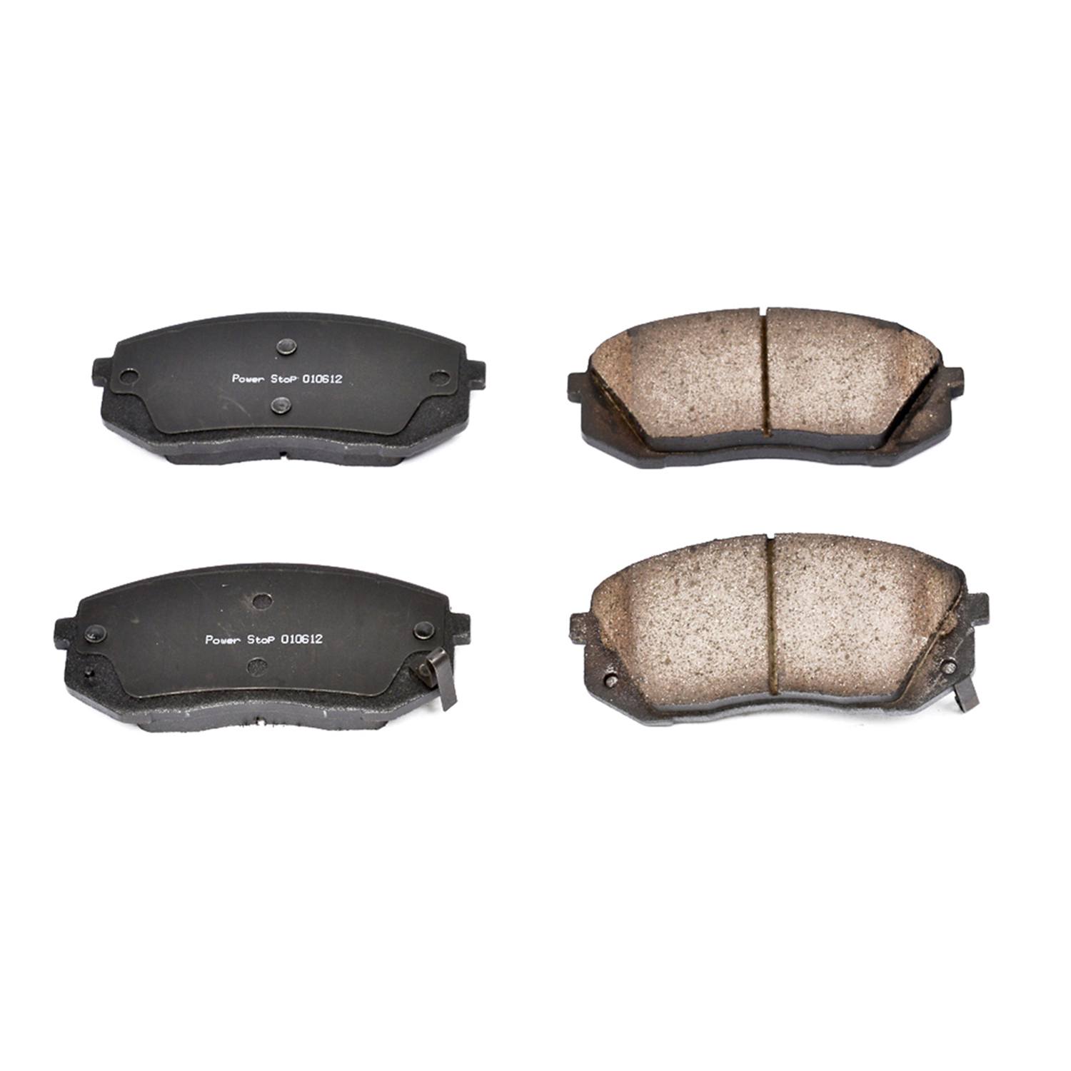 Power Stop 16-1295 Z16 Evolution Ceramic Clean Ride Scorched Brake Pads (Front) for 2015 Hyundai Sonata Eco, Limited, Limited 2.0T, SE, Sport, Sport 2.0T product image