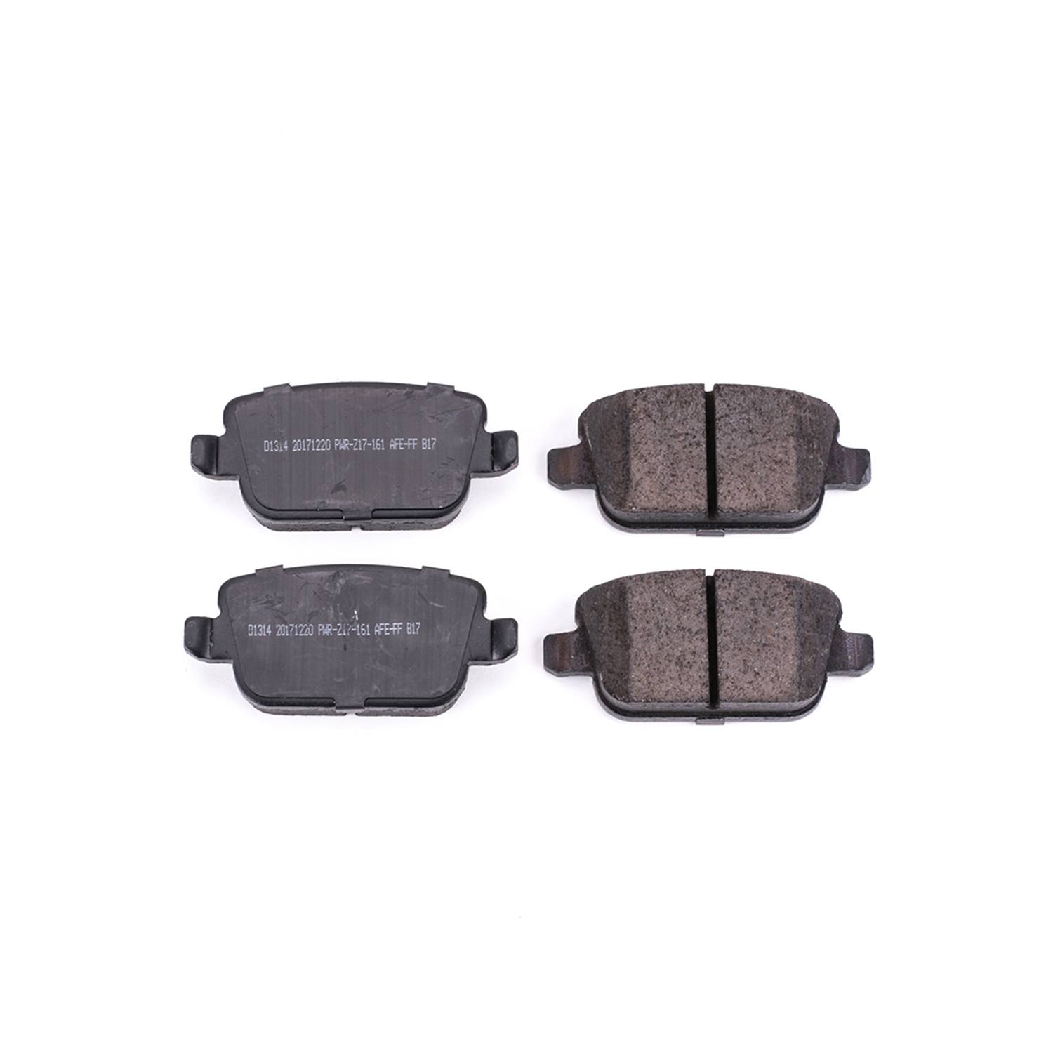 Power Stop 16-1314 Z16 Evolution Ceramic Clean Ride Scorched Brake Pads (Rear) for 2008 Land Rover LR2 Hse, SE product image