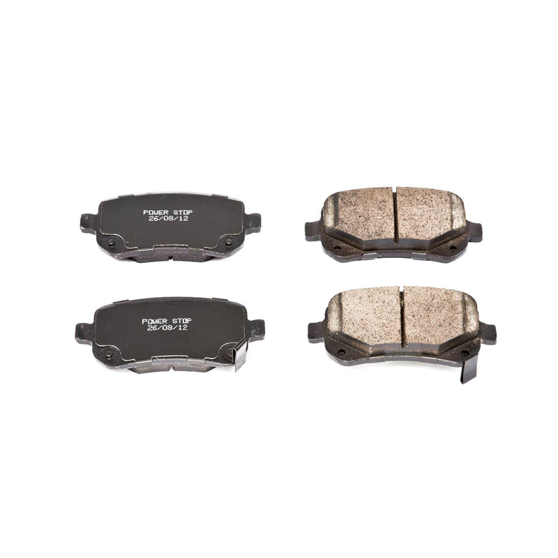 Power Stop 16-1326 Z16 Evolution Ceramic Clean Ride Scorched Brake Pads (Rear) for 2008-2009 Chrysler Town & Country Limited, LX, Touring product image