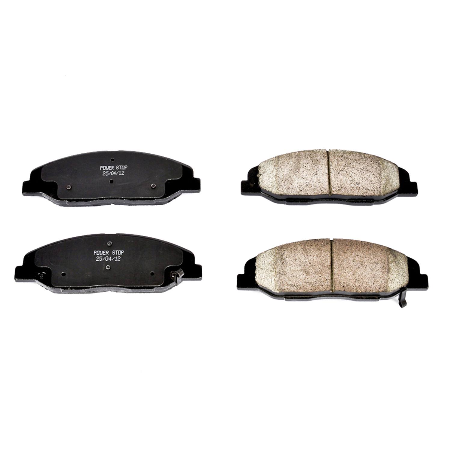 Power Stop 16-1332 Z16 Evolution Ceramic Clean Ride Scorched Brake Pads (Front) for 2008 Cadillac Cts Base product image