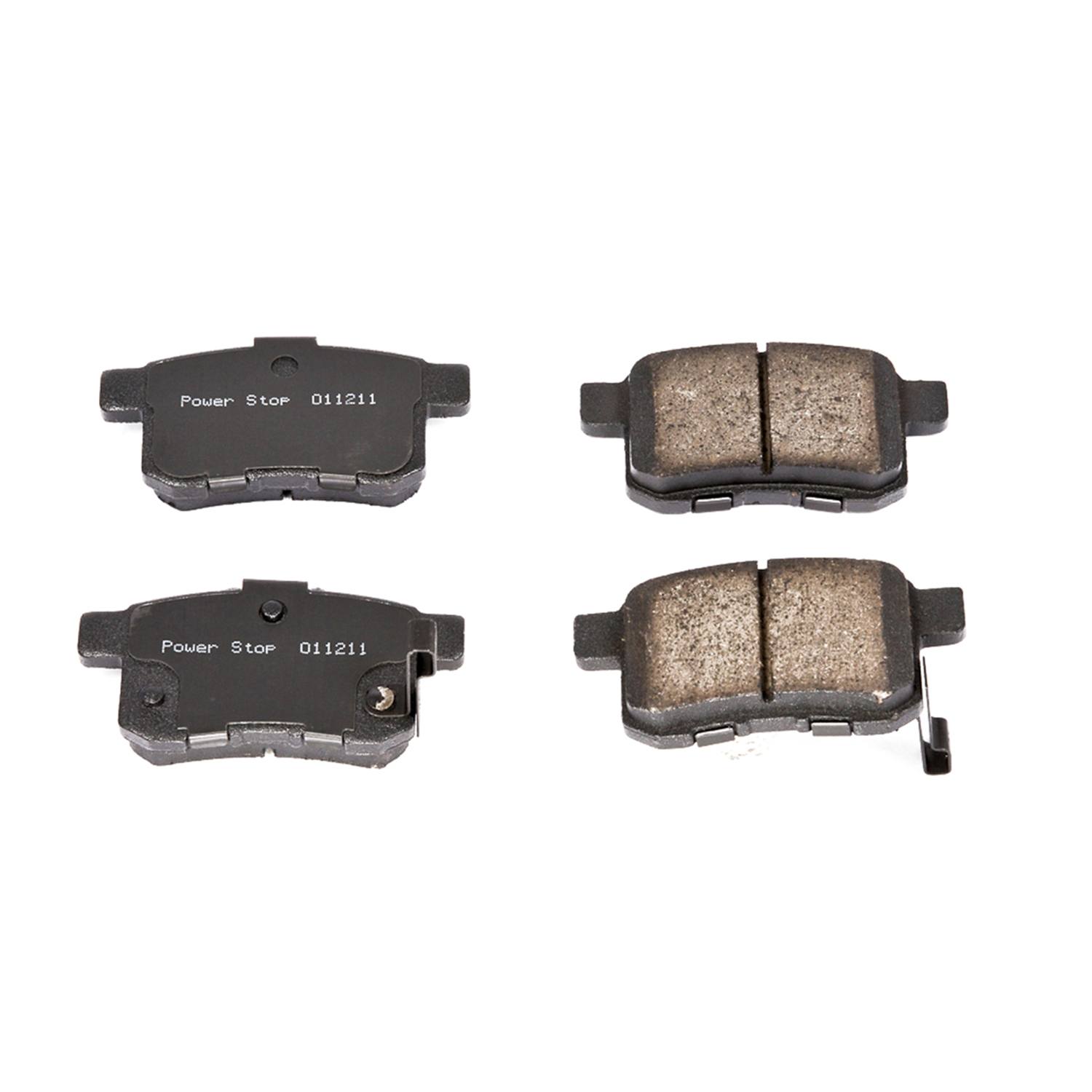 Power Stop 16-1336 Z16 Evolution Ceramic Clean Ride Scorched Brake Pads (Rear) for 2009 Acura TSX Base product image