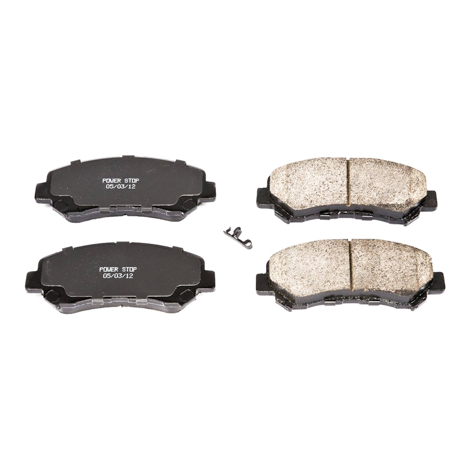 Power Stop 16-1338 Z16 Evolution Ceramic Clean Ride Scorched Brake Pads (Front) for 2008-2009 Nissan Rogue S, SL product image