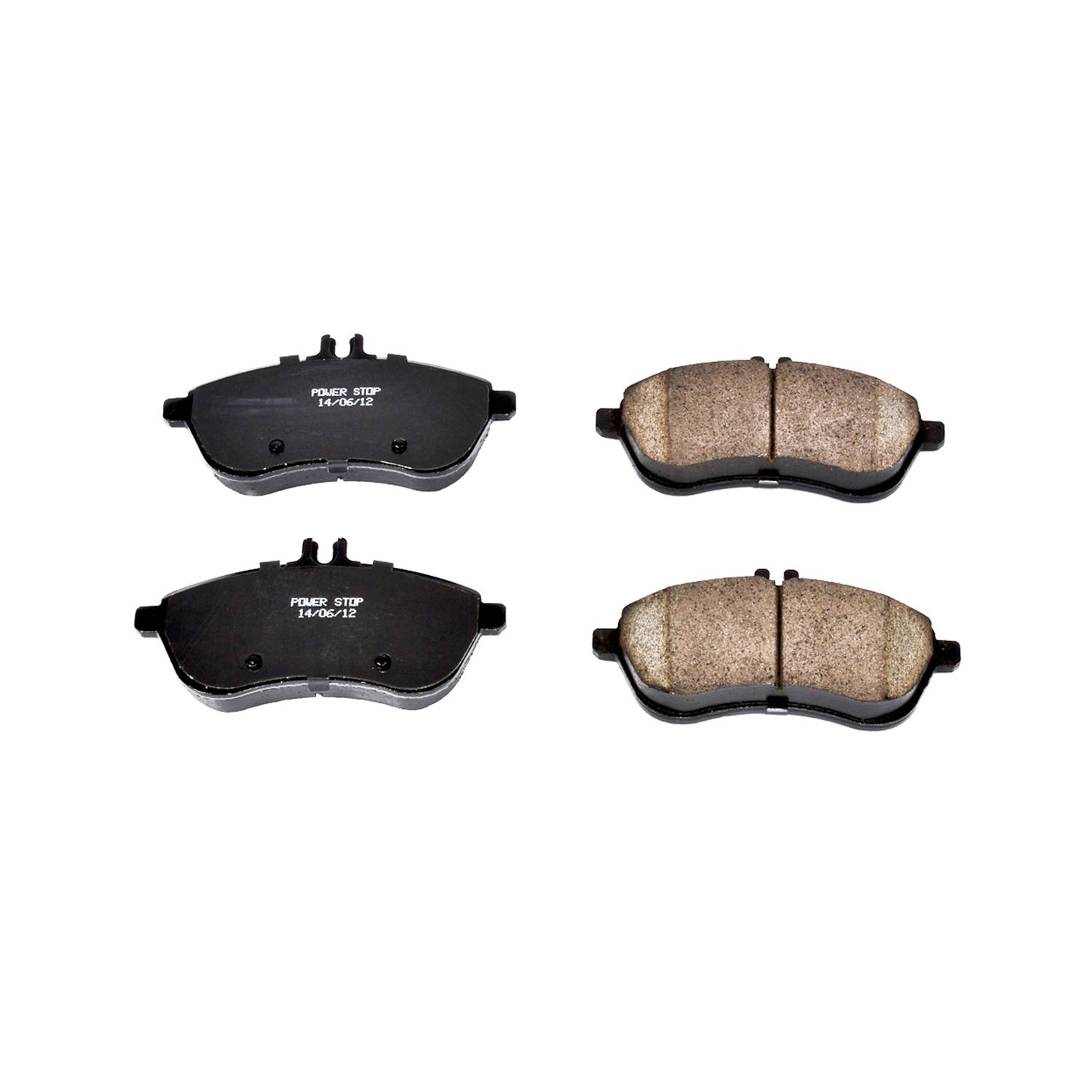 Power Stop 16-1340 Z16 Evolution Ceramic Clean Ride Scorched Brake Pads (Front) for 2012-2014 Mercedes-Benz C250 Base, Luxury, Sport product image