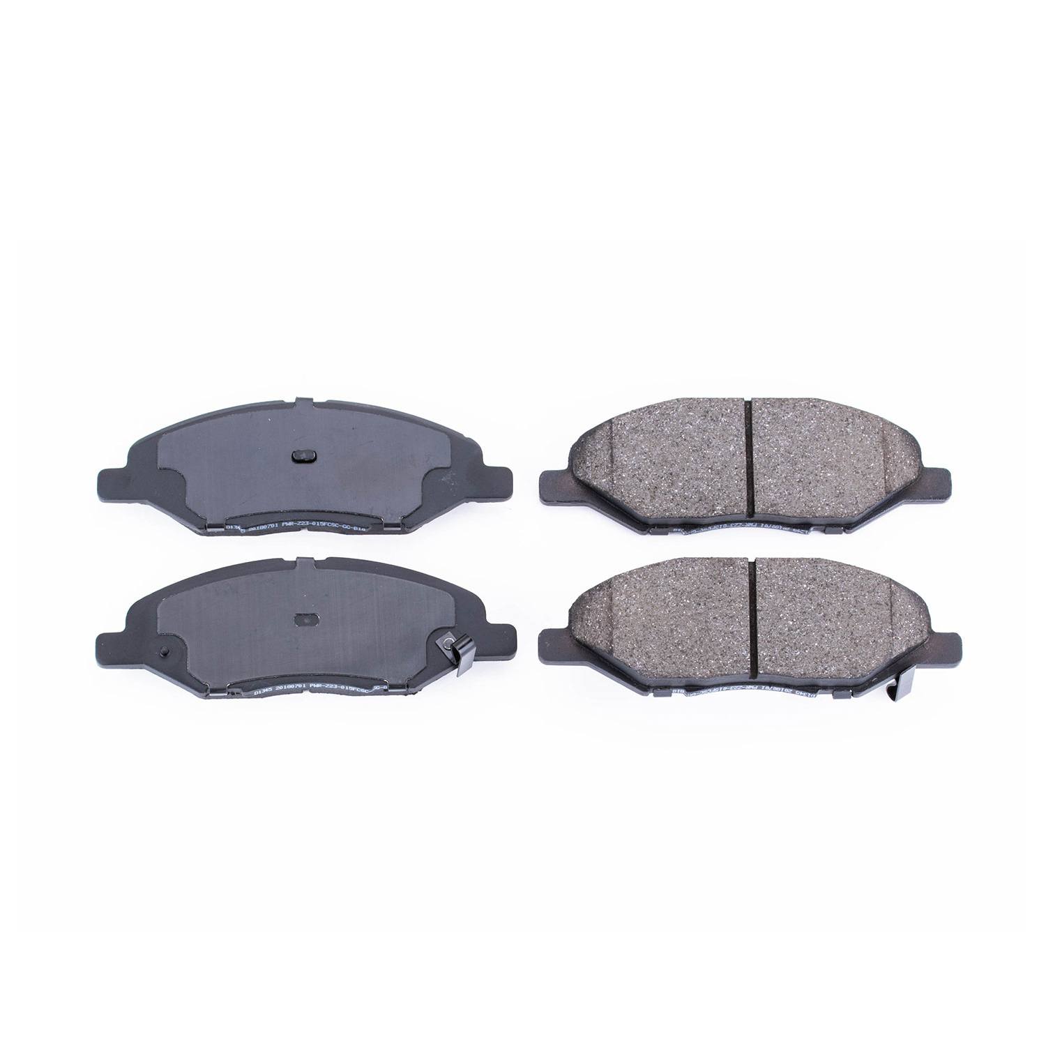 Power Stop 16-1345 Z16 Evolution Ceramic Clean Ride Scorched Brake Pads (Front) for 2009-2011 Nissan Versa 1.6, 1.6 Base product image