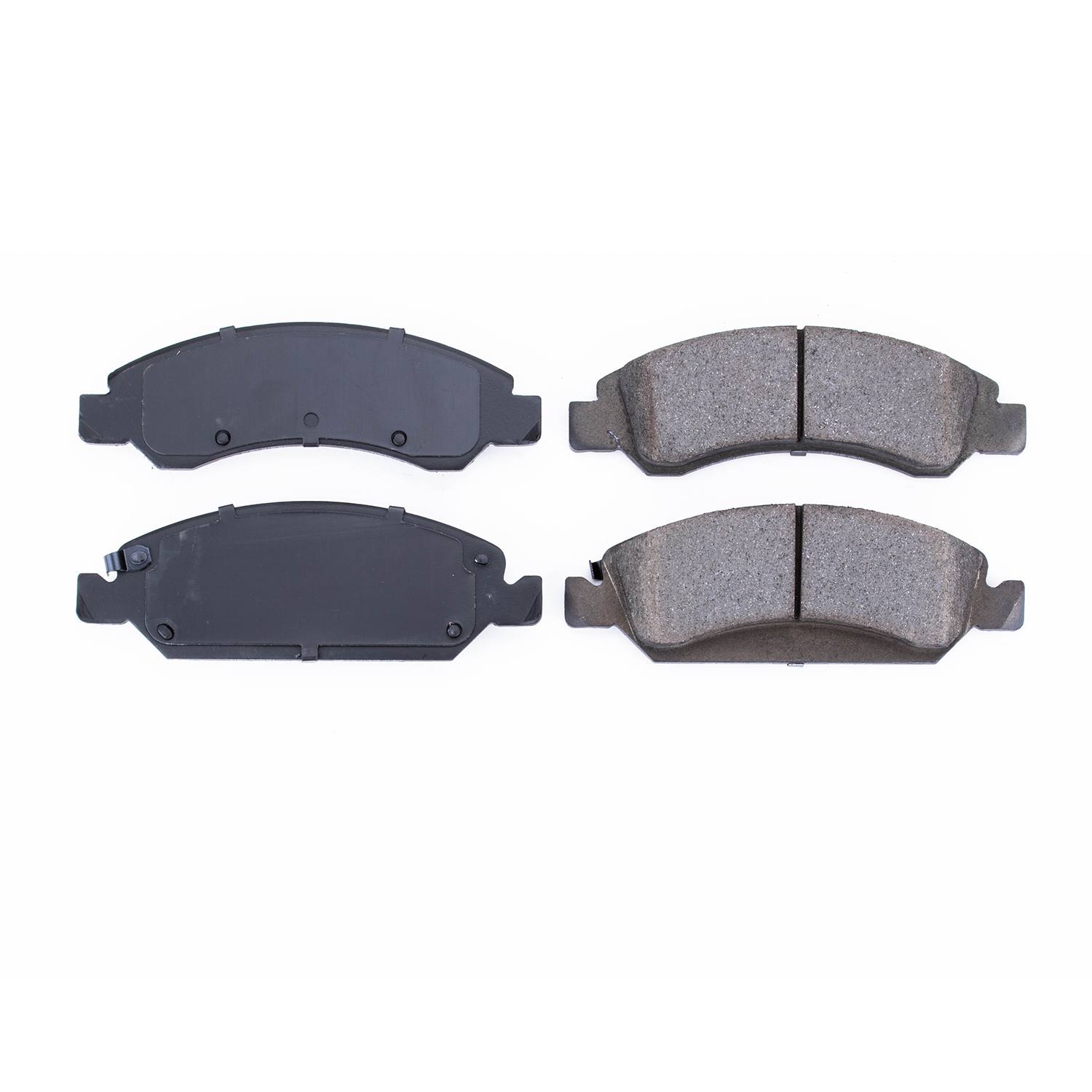 Power Stop 16-1363 Z16 Evolution Ceramic Clean Ride Scorched Brake Pads (Front) for 2008 Cadillac Escalade Base, Platinum product image