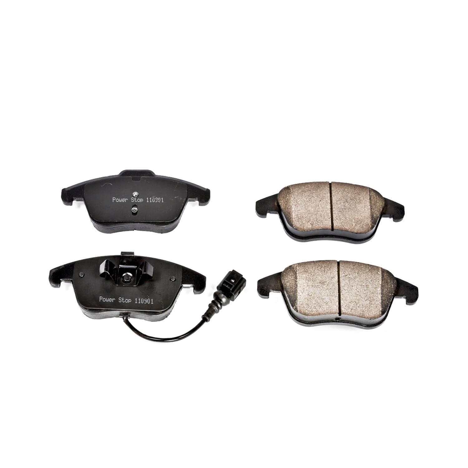 Power Stop 16-1375 Z16 Evolution Ceramic Clean Ride Scorched Brake Pads (Front) for 2015-2016 Audi Q3 Premium Plus, Prestige product image