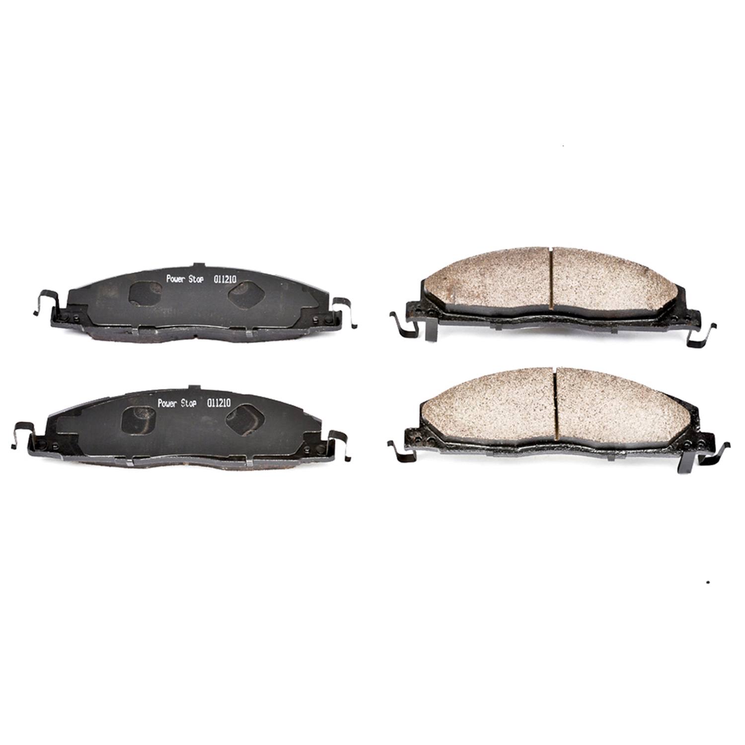 Power Stop 16-1400 Z16 Evolution Ceramic Clean Ride Scorched Brake Pads (Rear) for 2009 Dodge Ram 2500 Laramie, Power Wagon, SLT, ST, Sxt product image