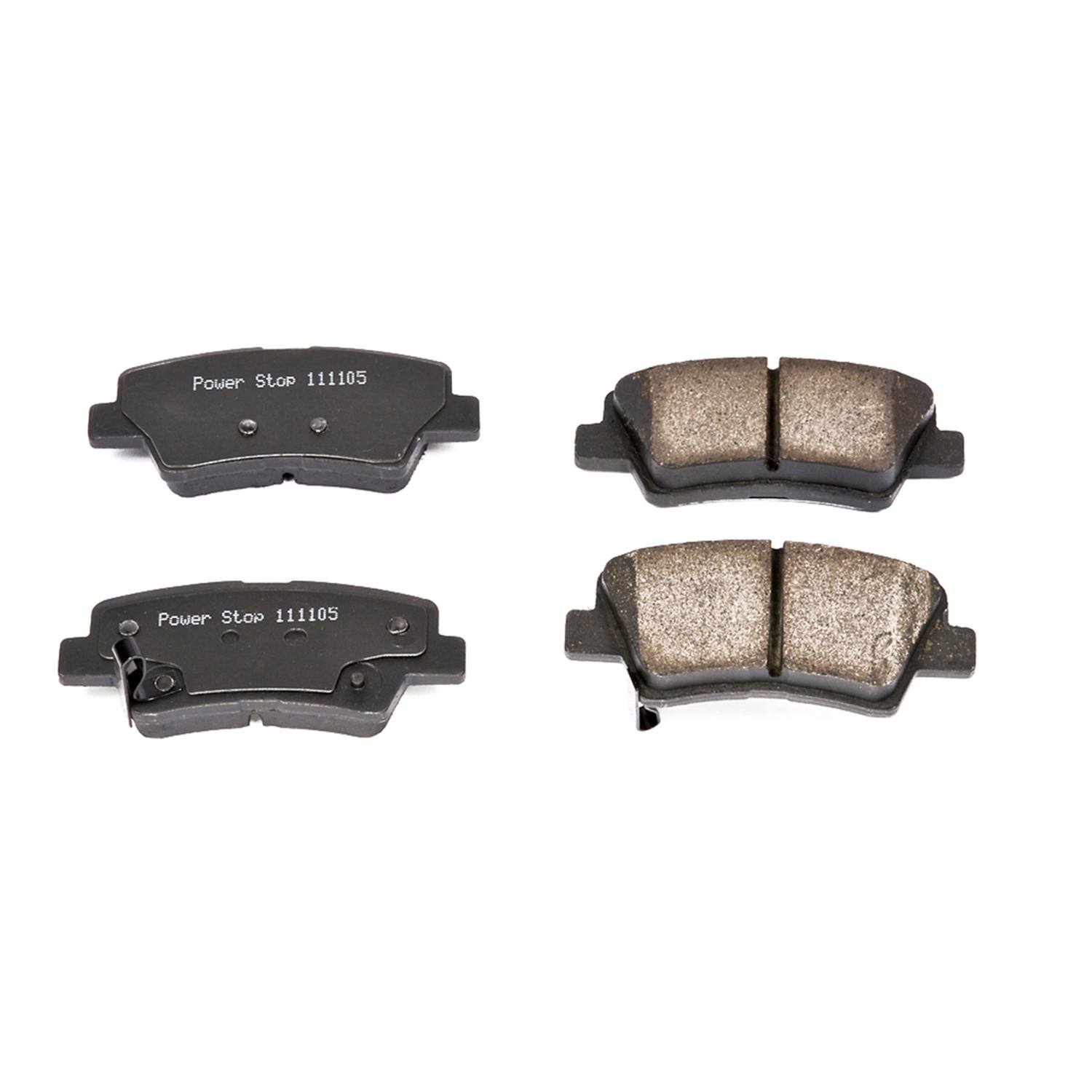 Power Stop 16-1445 Z16 Evolution Ceramic Clean Ride Scorched Brake Pads (Rear) for 2012-2013 Hyundai Azera Base product image