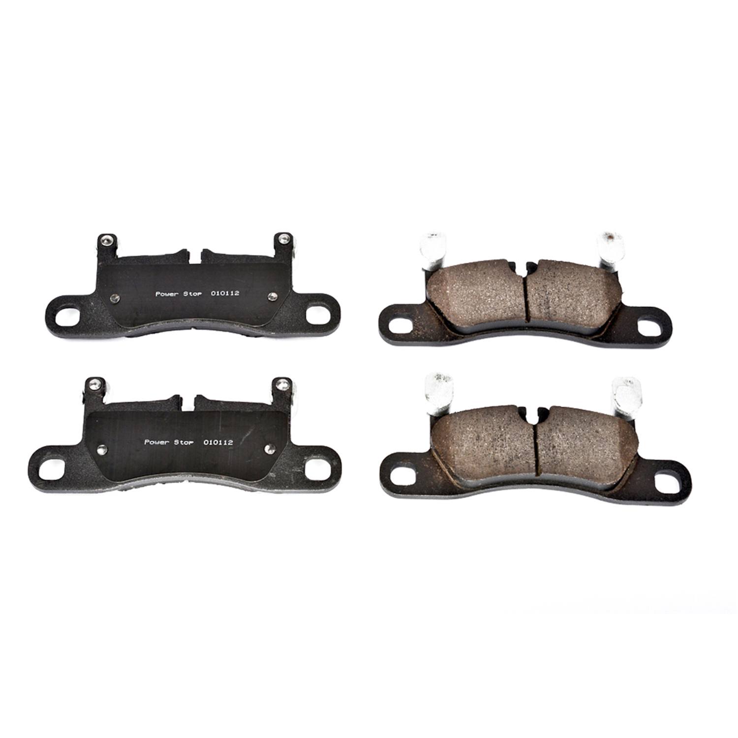 Power Stop 16-1453 Z16 Evolution Ceramic Clean Ride Scorched Brake Pads (Rear) for 2011-2012 Porsche Cayenne Base, S, S Hybrid, Turbo product image