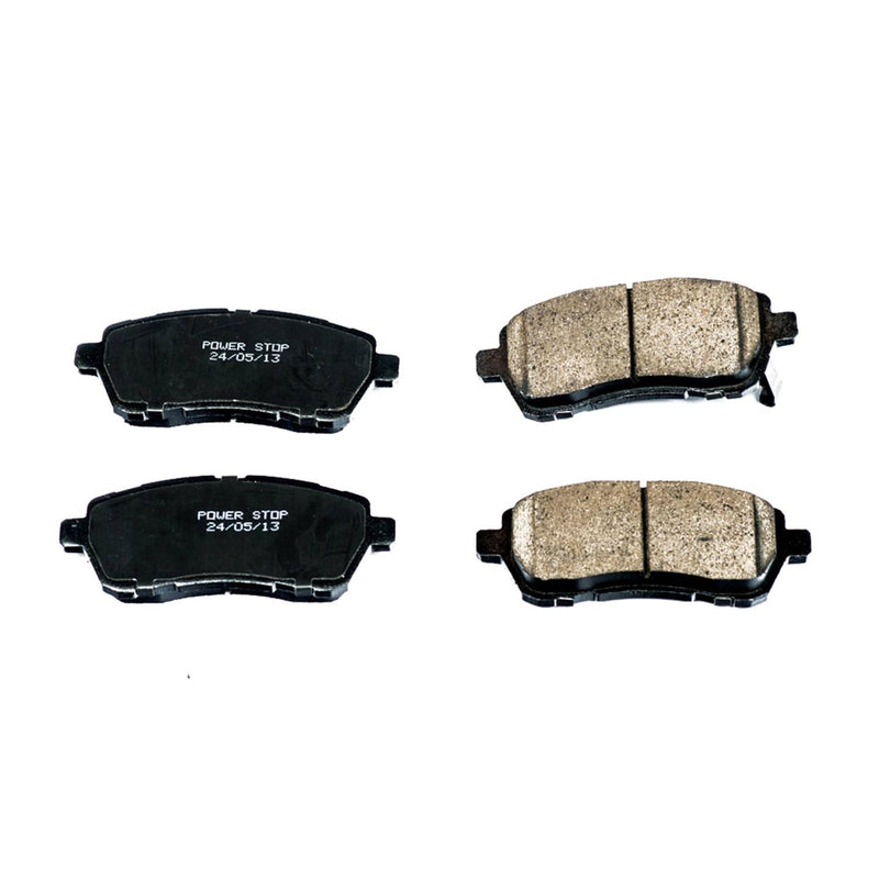 Power Stop 16-1454A Z16 Evolution Ceramic Clean Ride Scorched Brake Pads (Front) for 2011-2014 Mazda 2 Sport, Touring product image