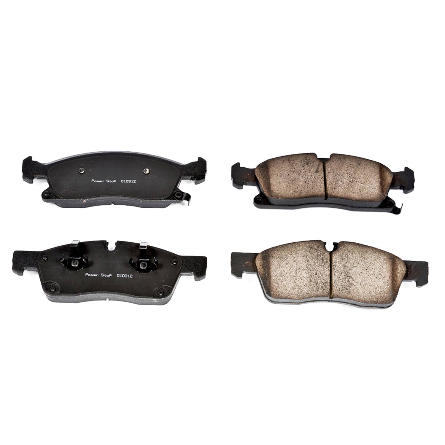 Power Stop 16-1455 Z16 Evolution Ceramic Clean Ride Scorched Brake Pads (Front) for 2011 Dodge Durango Citadel, Crew, Express, Heat, R/t product image