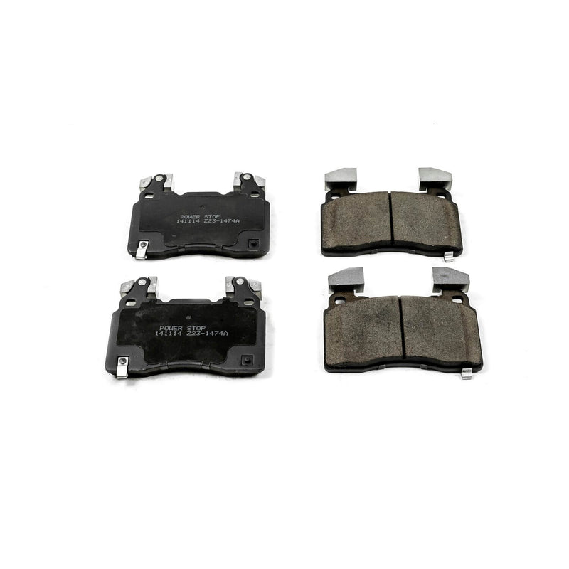 Power Stop 16-1474A Z16 Evolution Ceramic Clean Ride Scorched Brake Pads (Front) for 2014-2016 Cadillac Cts Vsport, Vsport Premium product image