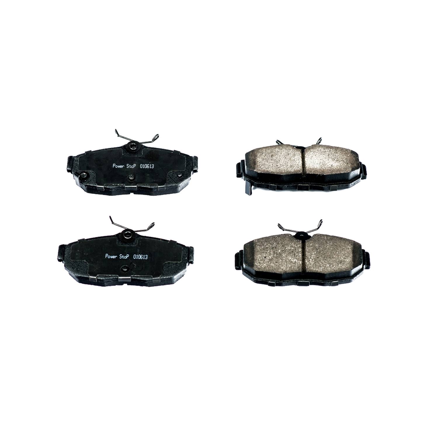 Power Stop 16-1562 Z16 Evolution Ceramic Clean Ride Scorched Brake Pads (Rear) for 2012 Ford Mustang Shelby GT500 product image