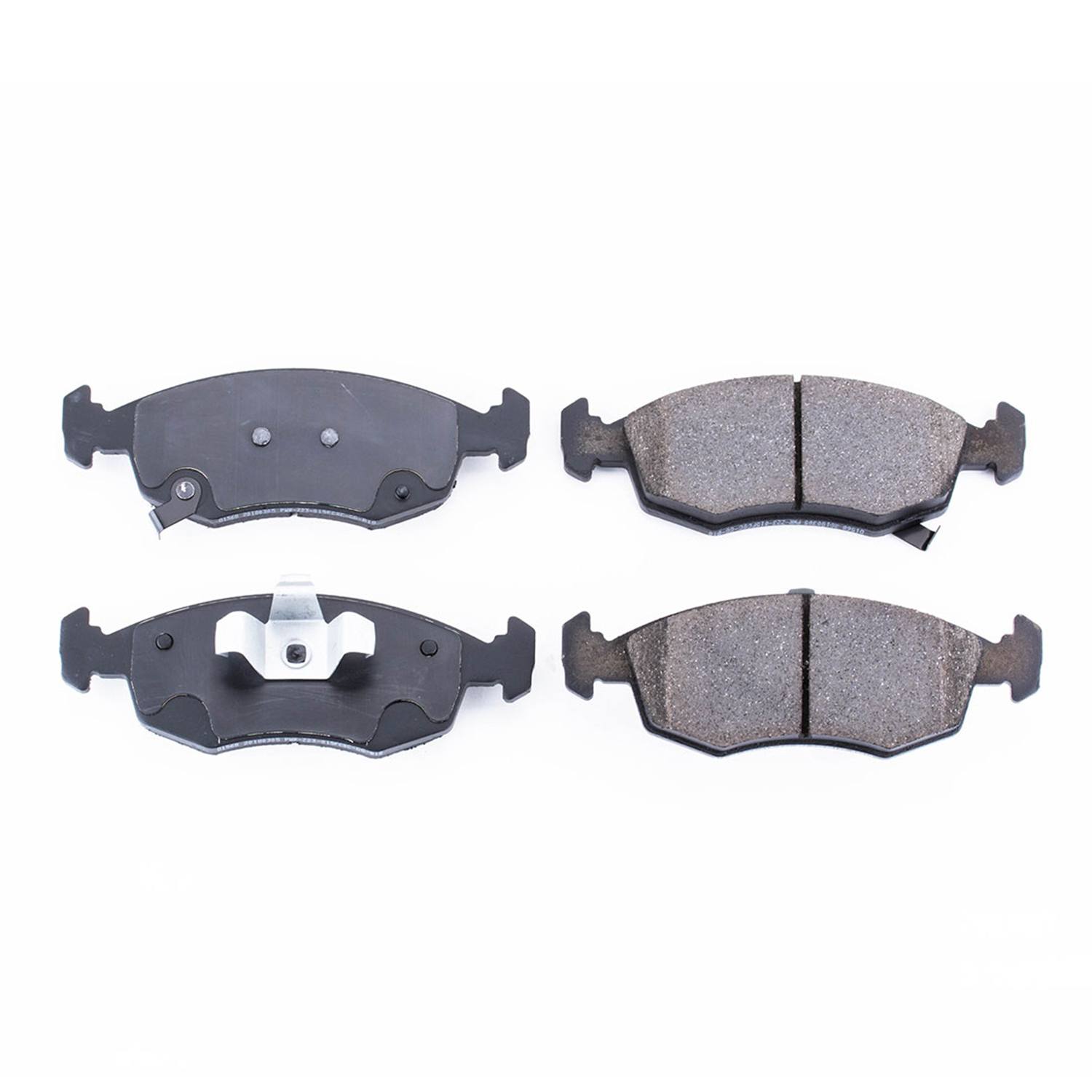 Power Stop 16-1568 Z16 Evolution Ceramic Clean Ride Scorched Brake Pads (Front) for 2012 Fiat 500 C Gucci, C Lounge, C Pop, Gucci, Lounge, Pop, Sport product image