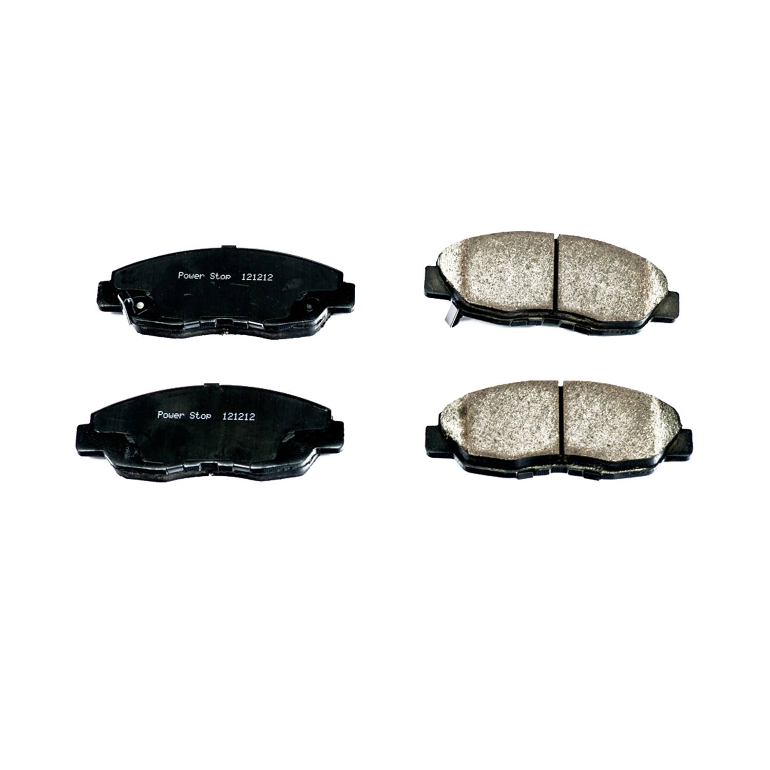 Power Stop 16-1578 Z16 Evolution Ceramic Clean Ride Scorched Brake Pads (Front) for 2012 Honda Civic DX, EX, EX-L, Hf, LX product image