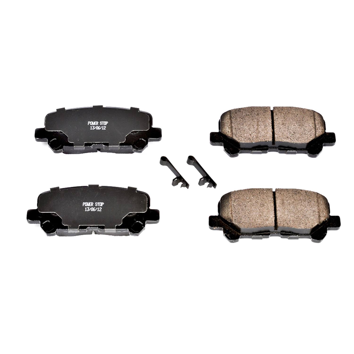 Power Stop 16-1585 Z16 Evolution Ceramic Clean Ride Scorched Brake Pads (Rear) for 2012-2014 Honda Pilot EX, EX-L, LX, Touring product image