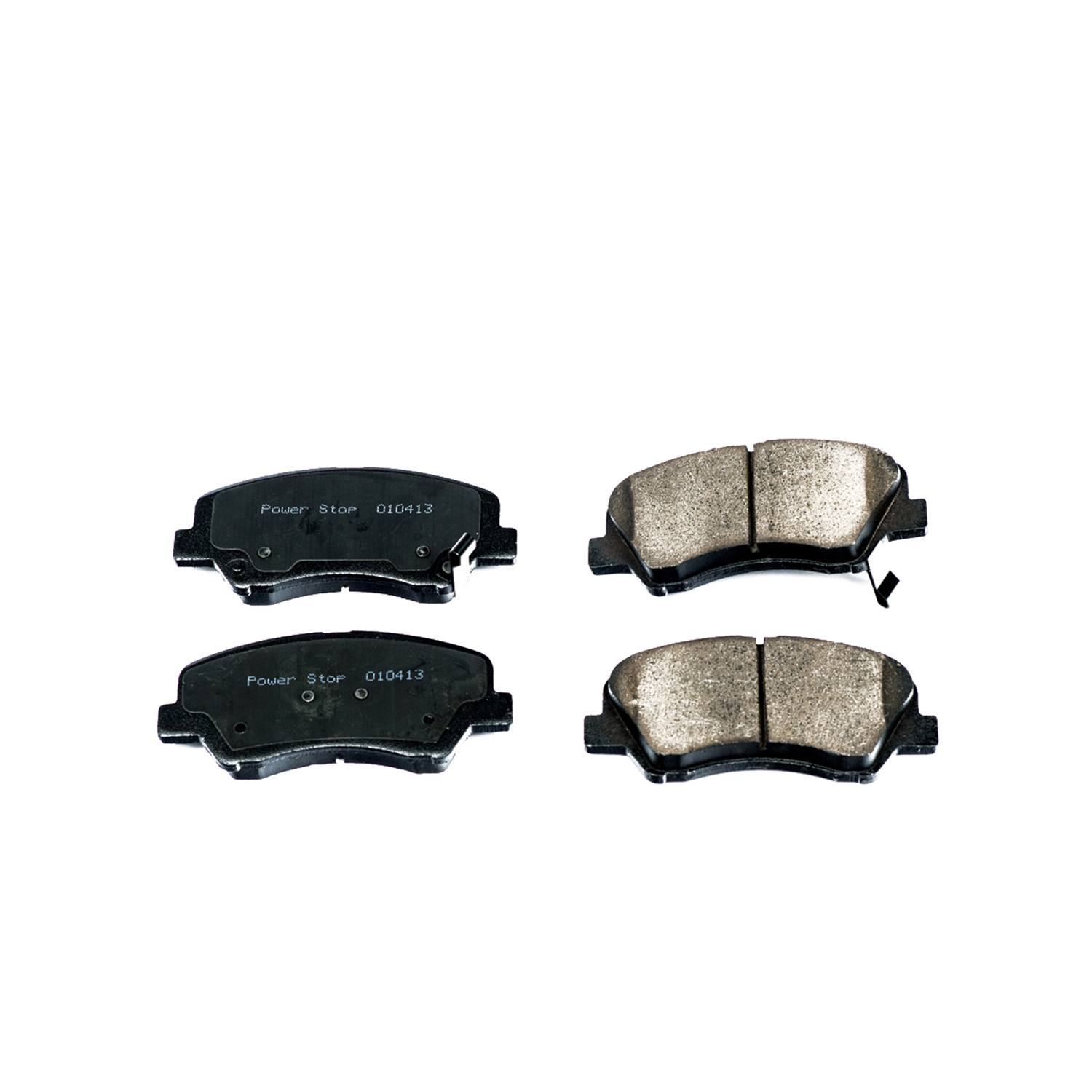 Power Stop 16-1593 Z16 Evolution Ceramic Clean Ride Scorched Brake Pads (Front) for 2012-2014 Hyundai Accent GLS, GS, SE product image