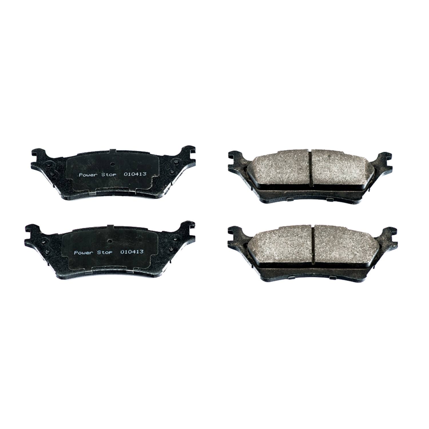 Power Stop 16-1602 Z16 Evolution Ceramic Clean Ride Scorched Brake Pads (Rear) for 2012 Ford F-150 FX2, FX4, Harley-Davidson Edition, King Ranch, Lariat, Platinum, Stx, Svt Raptor, XL, XLT product image