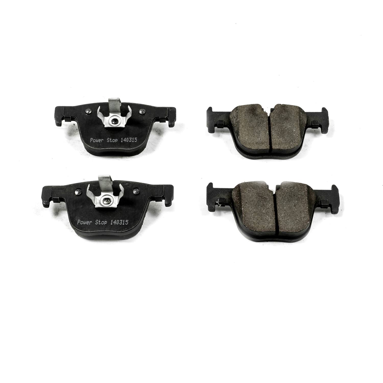Power Stop 16-1610 Z16 Evolution Ceramic Clean Ride Scorched Brake Pads (Rear) for 2016 BMW 328I Base product image