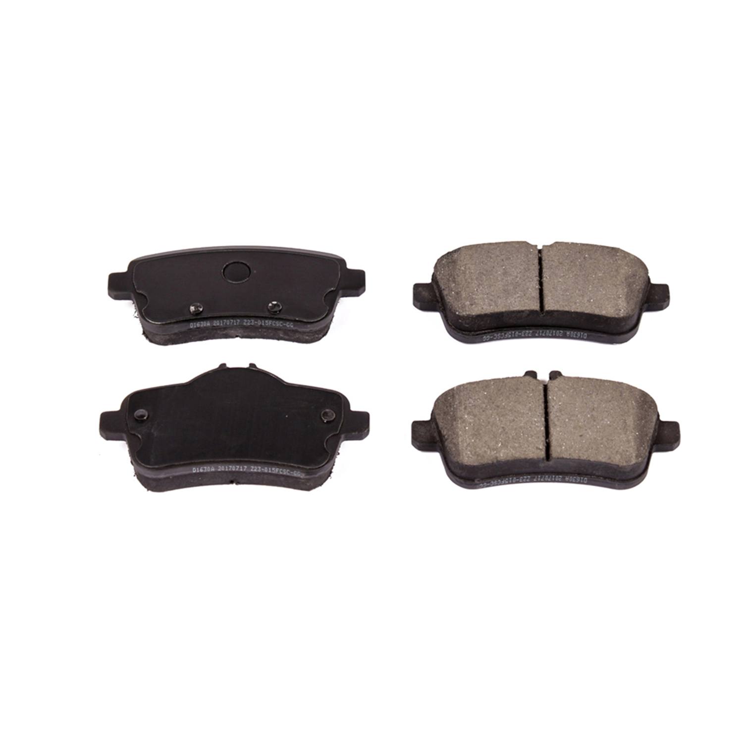 Power Stop 16-1630A Z16 Evolution Ceramic Clean Ride Scorched Brake Pads (Rear) for 2014-2018 Mercedes-Benz CLA45 AMG 4Matic product image