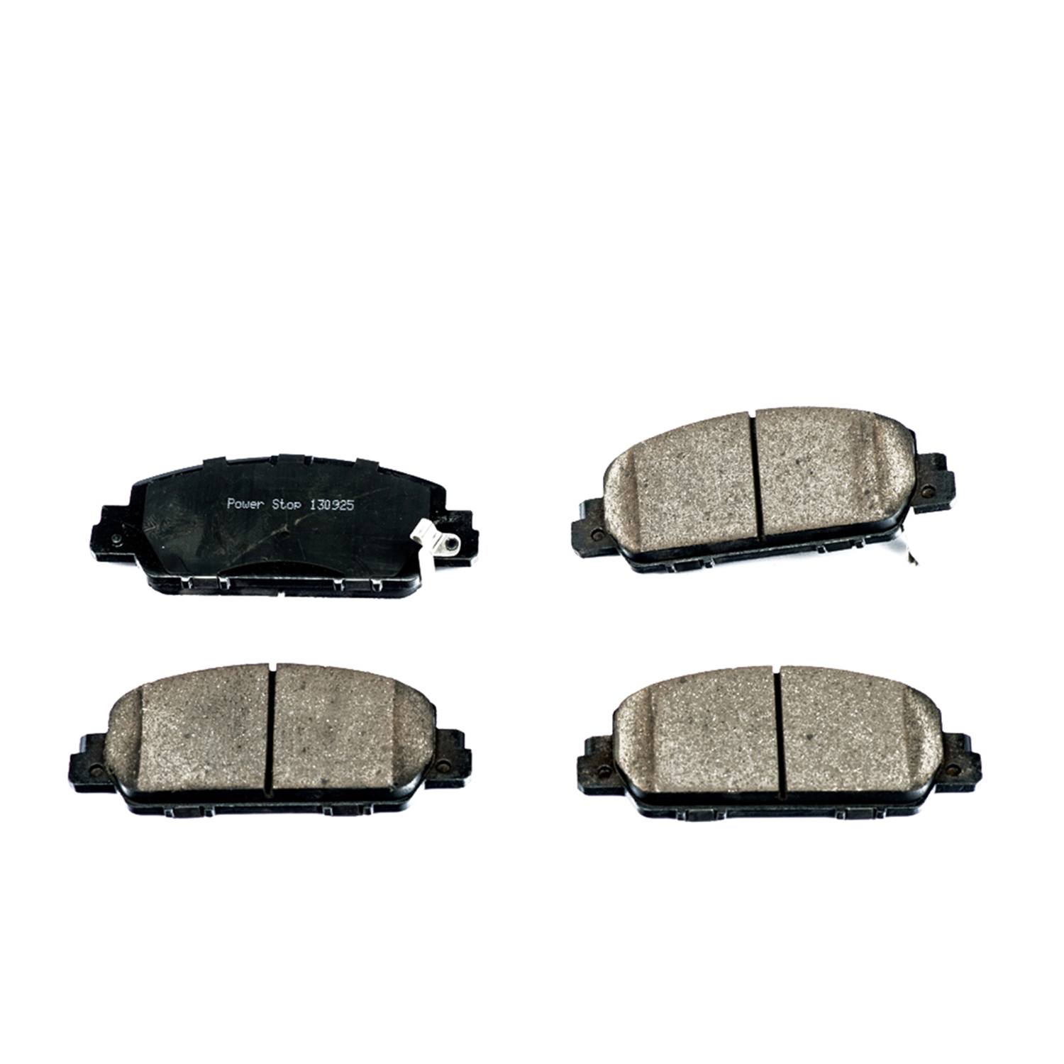 Power Stop 16-1654 Z16 Evolution Ceramic Clean Ride Scorched Brake Pads (Front) for 2013 Honda Accord EX, EX-L, LX, Sport, Touring product image