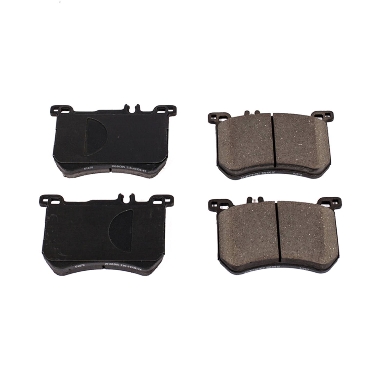 Power Stop 16-1670 Z16 Evolution Ceramic Clean Ride Scorched Brake Pads (Front) for 2015-2016 Mercedes-Benz SL400 Base product image