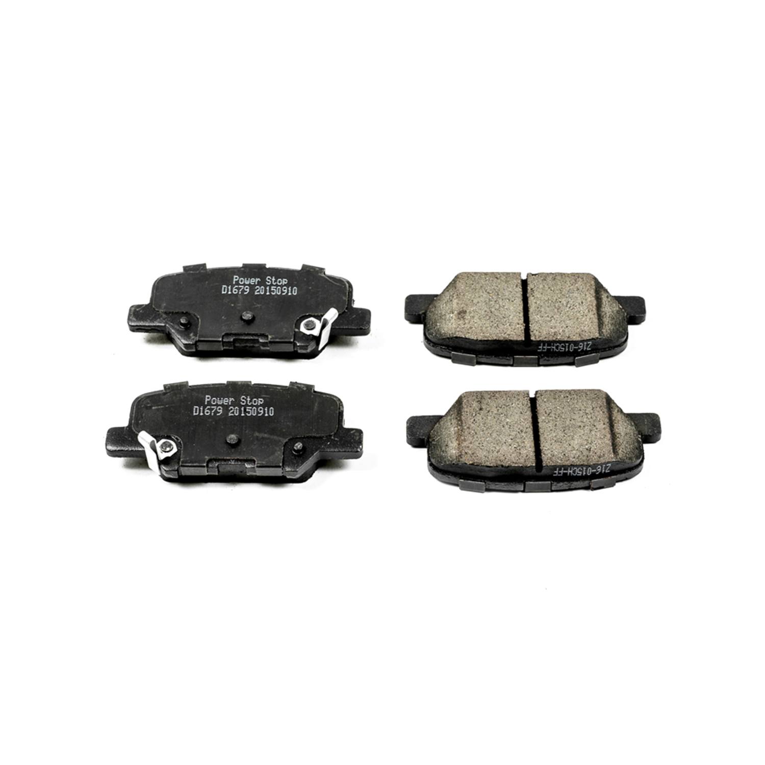 Power Stop 16-1679 Z16 Evolution Ceramic Clean Ride Scorched Brake Pads (Rear) for 2014-2015 Mazda 3 I Sport, I Touring, I Grand Touring, I SV, S Grand Touring, S Touring product image