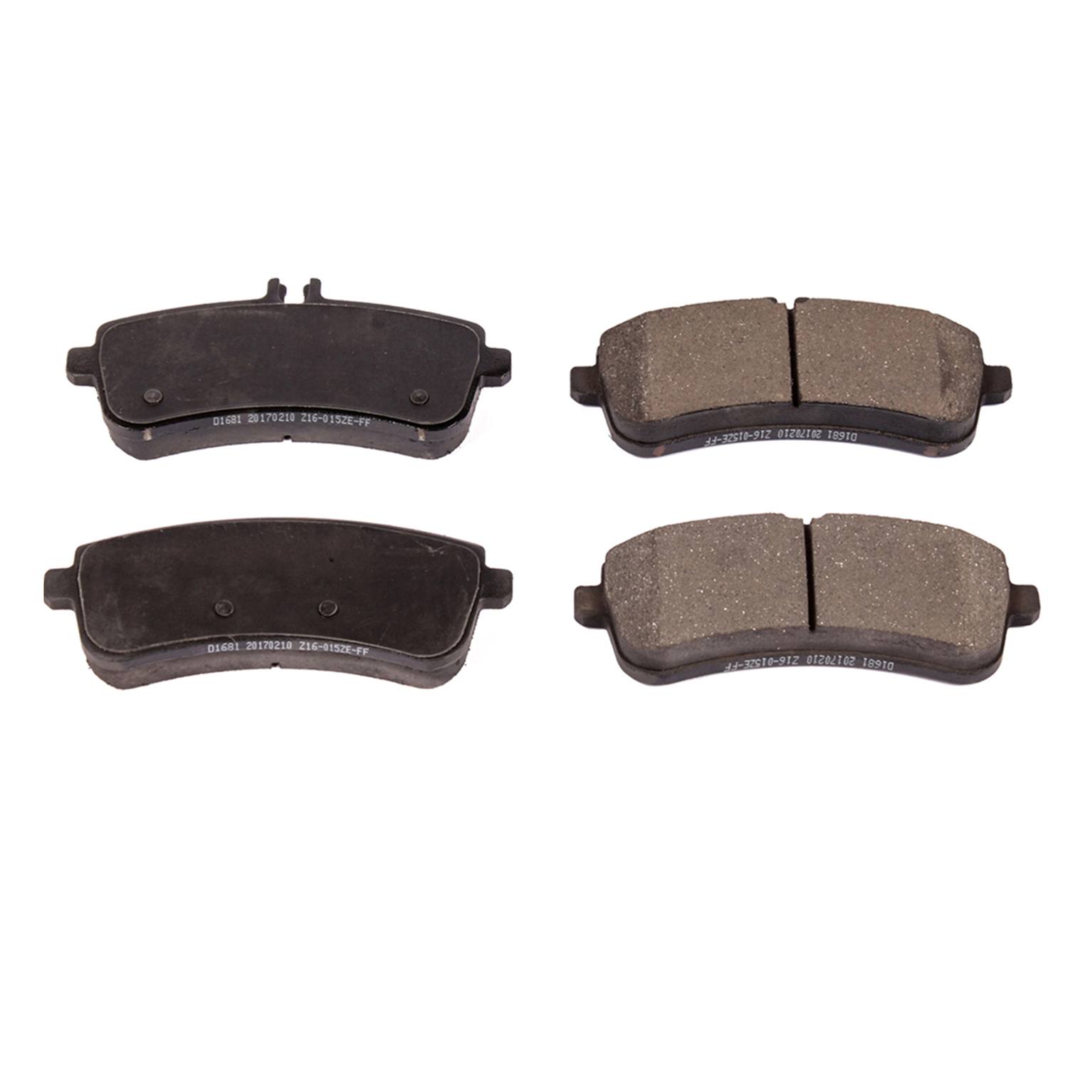Power Stop 16-1681 Z16 Evolution Ceramic Clean Ride Scorched Rear Brake Pads for 2017-2021 Mercedes-Benz AMG GT Base product image