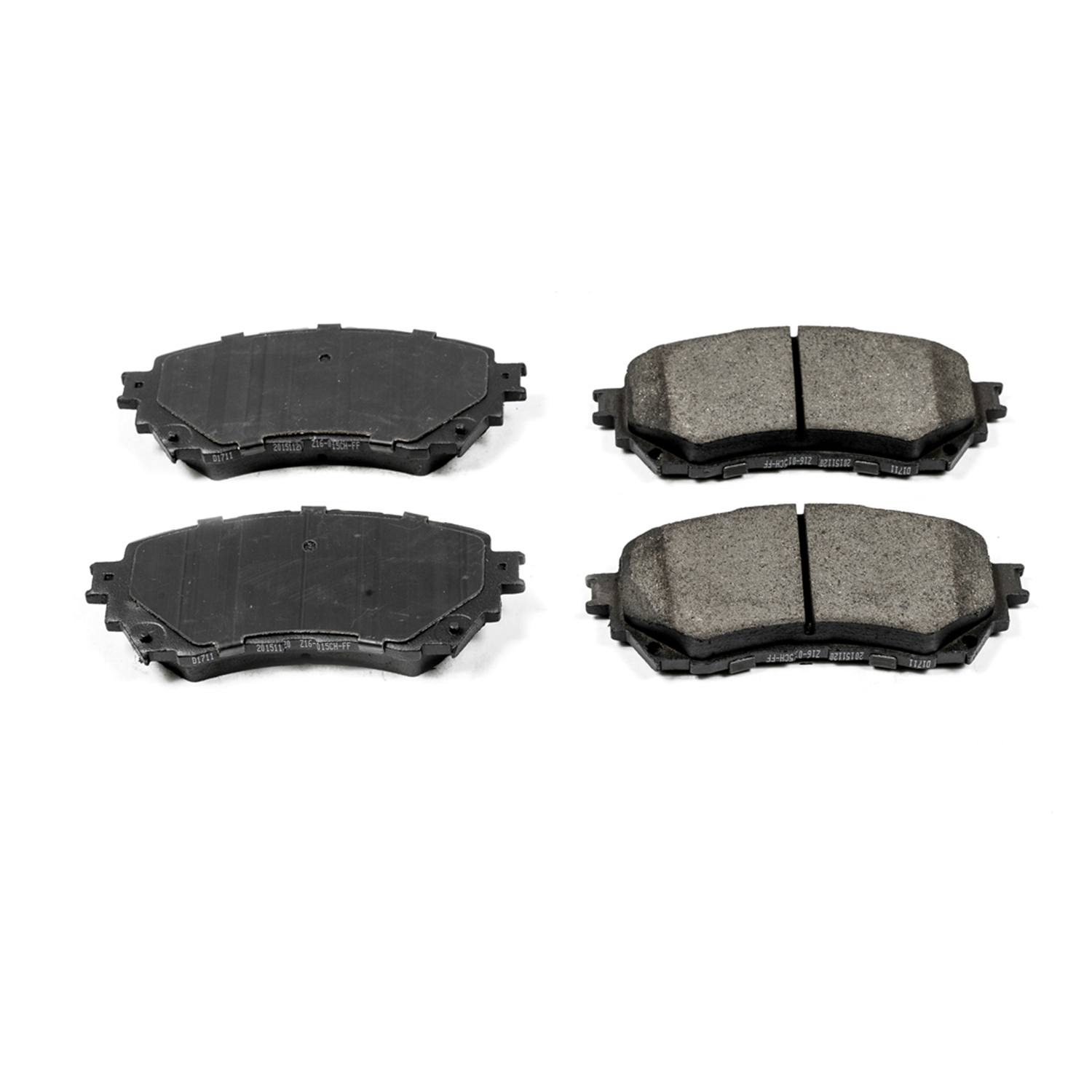 Power Stop 16-1711 Z16 Evolution Ceramic Clean Ride Scorched Brake Pads (Front) for 2014-2017 Mazda 6 Grand Touring, Sport, Touring product image