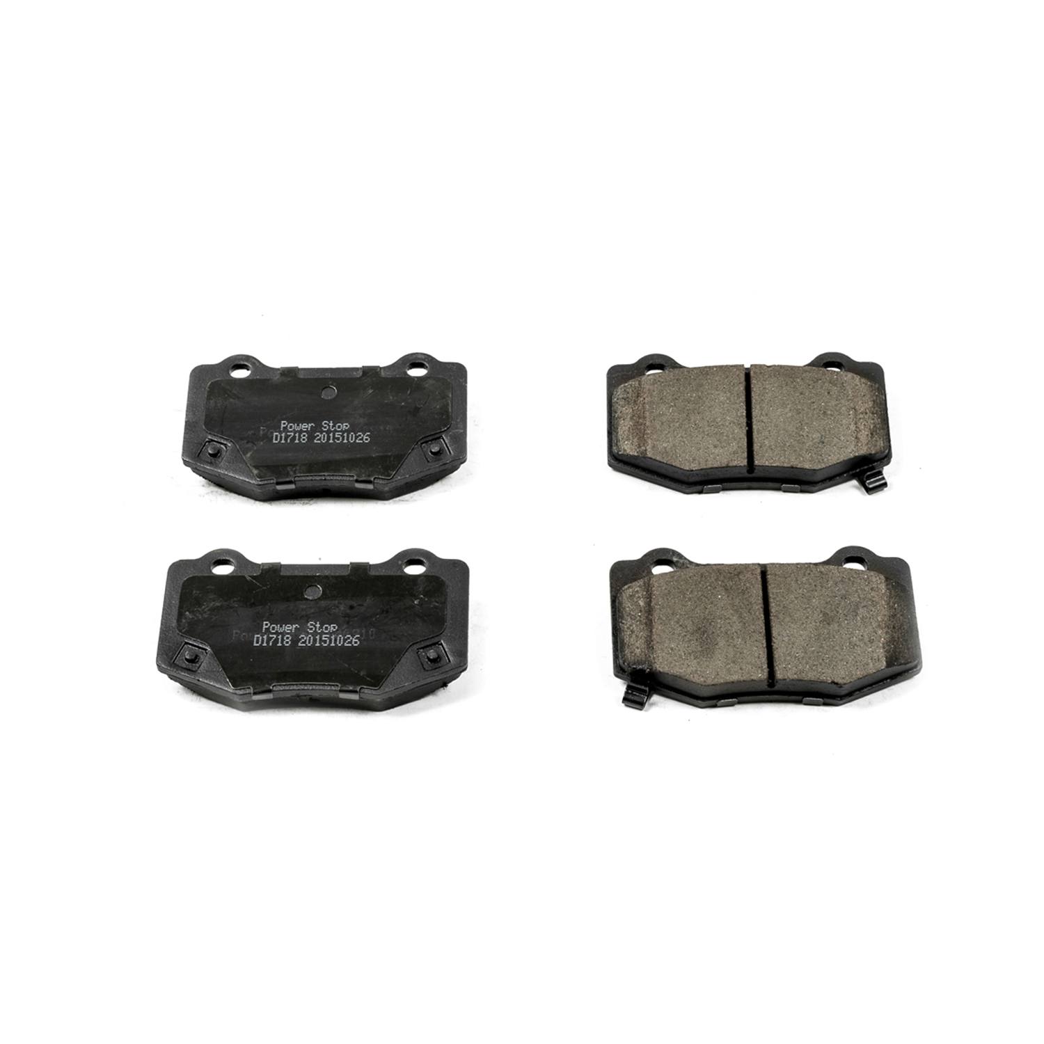 Power Stop 16-1718 Z16 Evolution Ceramic Clean Ride Scorched Brake Pads (Rear) for 2016-2019 Cadillac Ats V product image