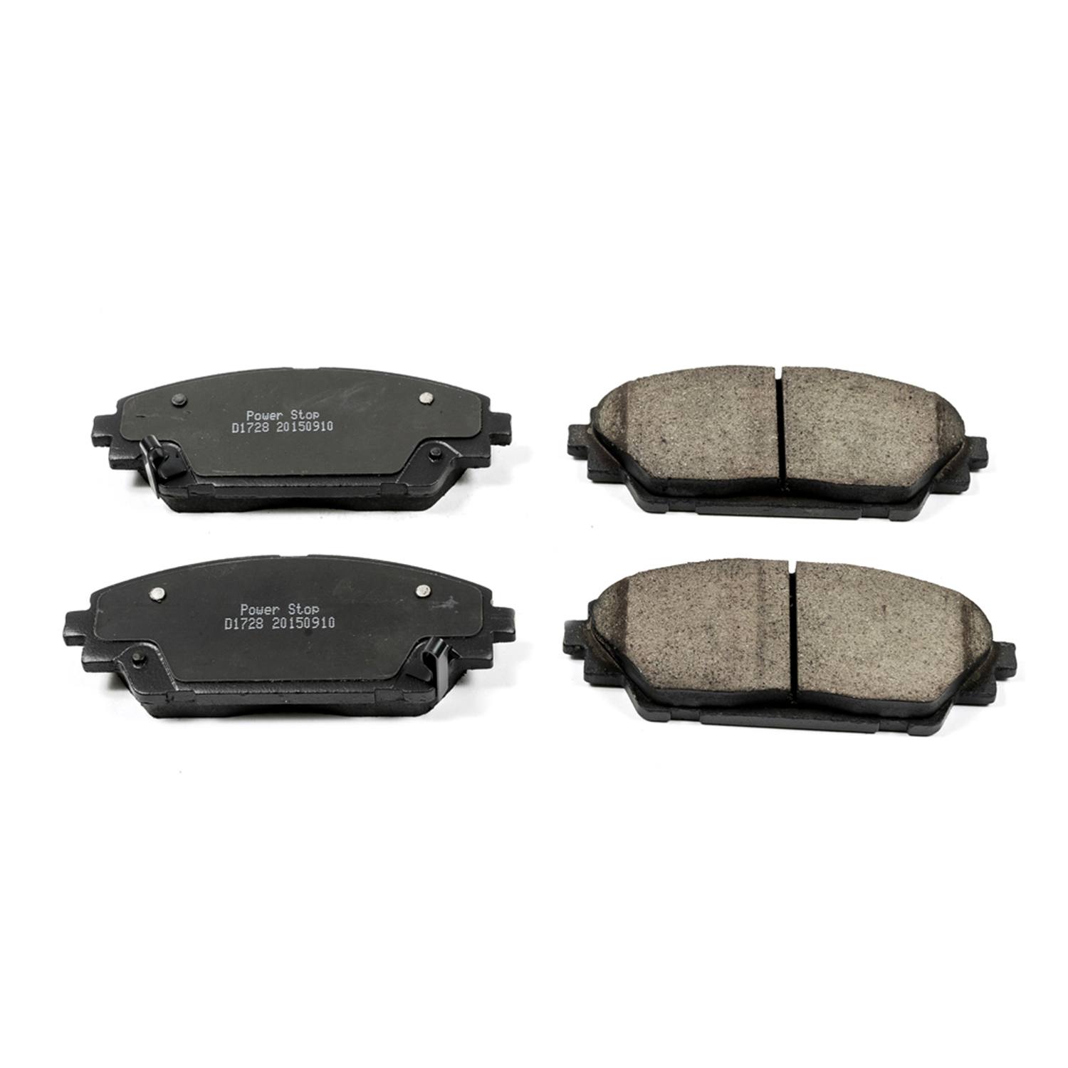 Power Stop 16-1728 Z16 Evolution Ceramic Clean Ride Scorched Brake Pads (Front) for 2014-2015 Mazda 3 I Sport, I Touring, I Grand Touring, I SV, S Grand Touring, S Touring product image