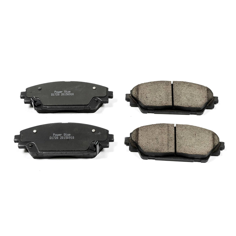 Power Stop 16-1728 Z16 Evolution Ceramic Clean Ride Scorched Brake Pads (Front) for 2014-2015 Mazda 3 I Sport, I Touring, I Grand Touring, I SV, S Grand Touring, S Touring product image